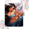 Disney Diamond Art Painting Kit Jasmine Diamond Mosaic Pictures, Wall Art Crafts, Home Decor