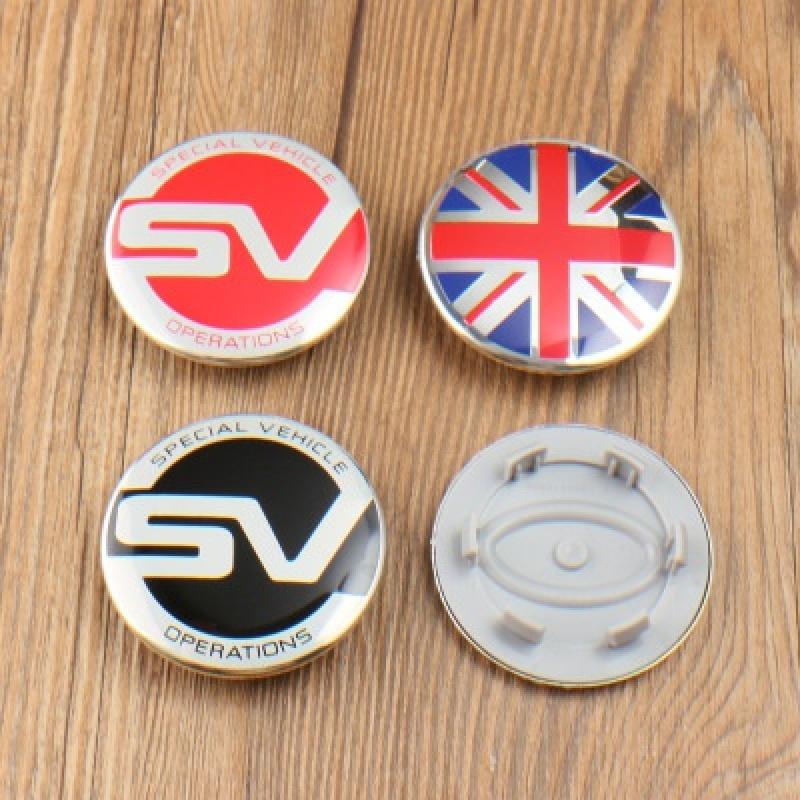 

4pcs 63mm SV UK flag Wheel Center Caps Wheel Center Covers Hub Caps Emblem Fit For La//nd Ro//ver Ra//nge Ro//ver UK flag