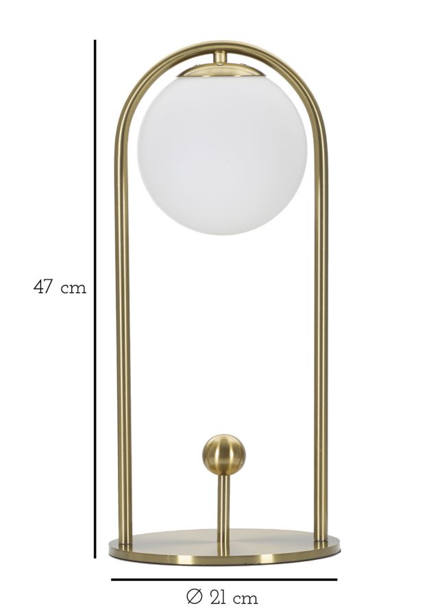 Table Lamp Glamy Arc -A- Cm Ø 21X47