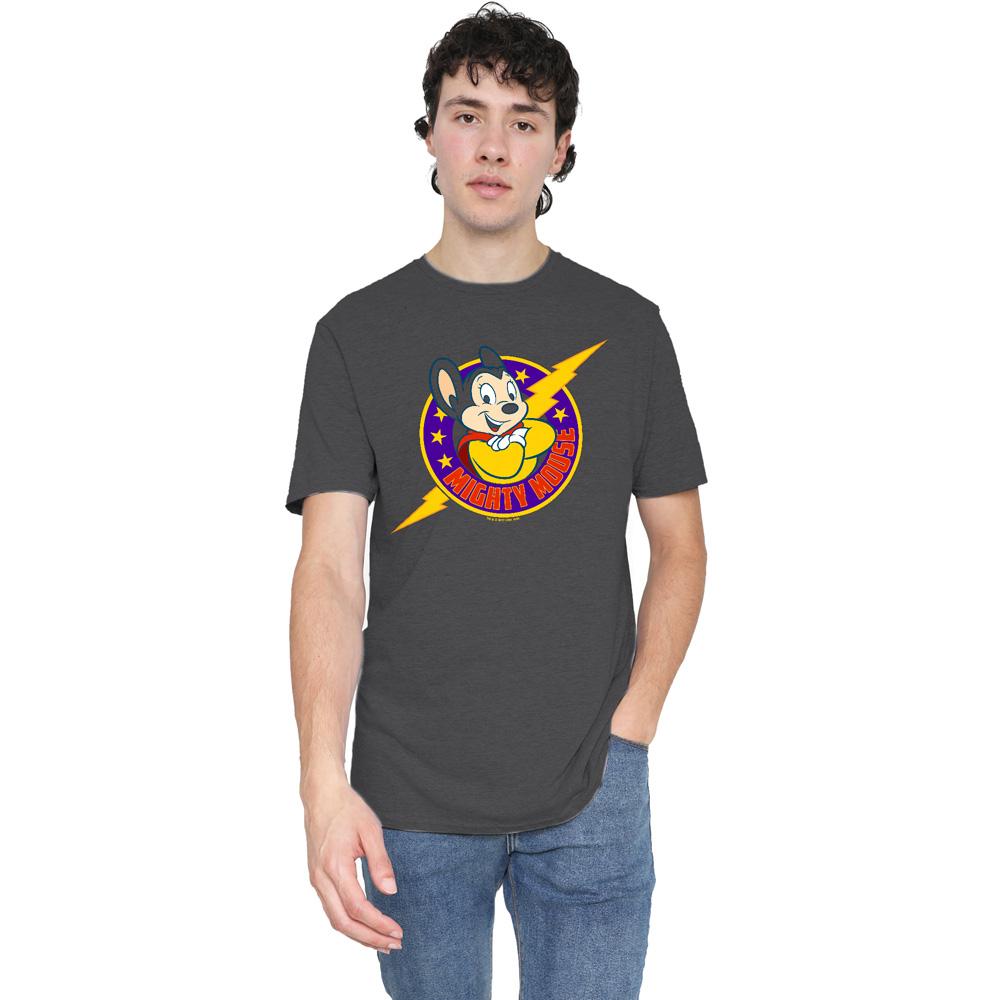 Mighty Mouse Unisex Adult Mighty Hero T-Shirt