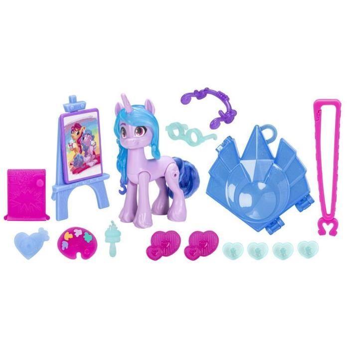 Figurine - hasbro - izzy moonbow - licorne - 7,5 cm - accessoires de mode