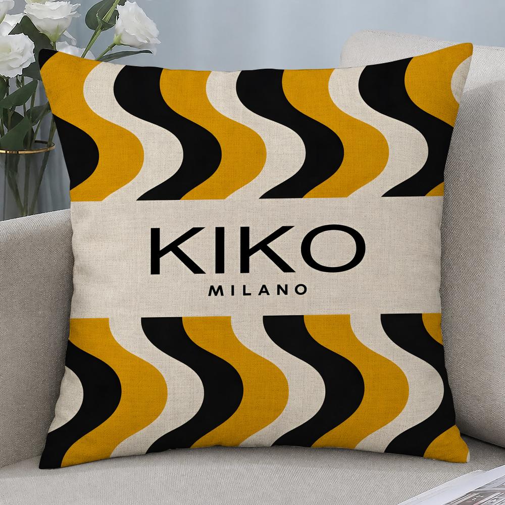 Brand KIKO MILANO Cushion Cover Cushion Covers Natural Linen Breathable Sofa Bedroom Decor Pillowcase
