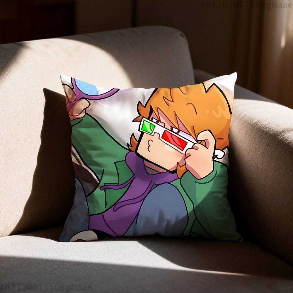Аниме Eddsworld наволочка с Мэттом, повседневный стиль, декоративная, подходит для домашнего декора, без наполнителя 30cmx30cm