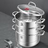 Kobach 304 Stainless Steel 3-Layer Steamer Pot