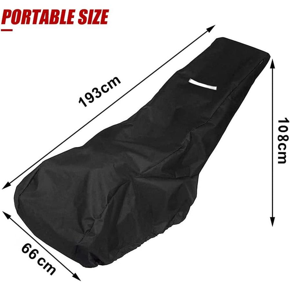 Lawn Mower Cover with Reflective Strips, Sun Protection and Snow Protection, Lawn Mower Cover with Storage Bag