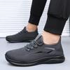Men's Plus Size Breathable Mesh Lace-Up Non-Slip Casual Low-Top Shoes for Spring and Autumn