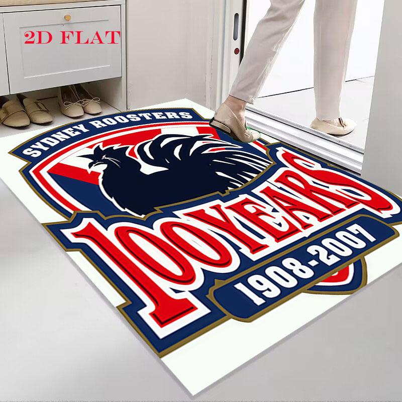 Sydney Roosters Pride Carpet Rug for Living Room Bedroom Home Sofa Decoration,Kids Play Nonslip Floor Mat