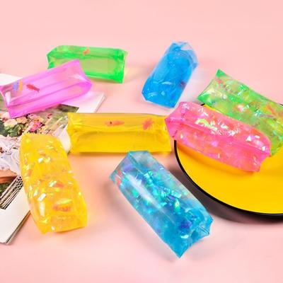 Yousheng Stressabbau Rutschiger Streifen Spielzeug Kann Nicht Gegriffen Werden Klares Quetschspielzeug Büroarbeit Stress Entspannungsspielzeug Streich Requisite Scherzgeschenk