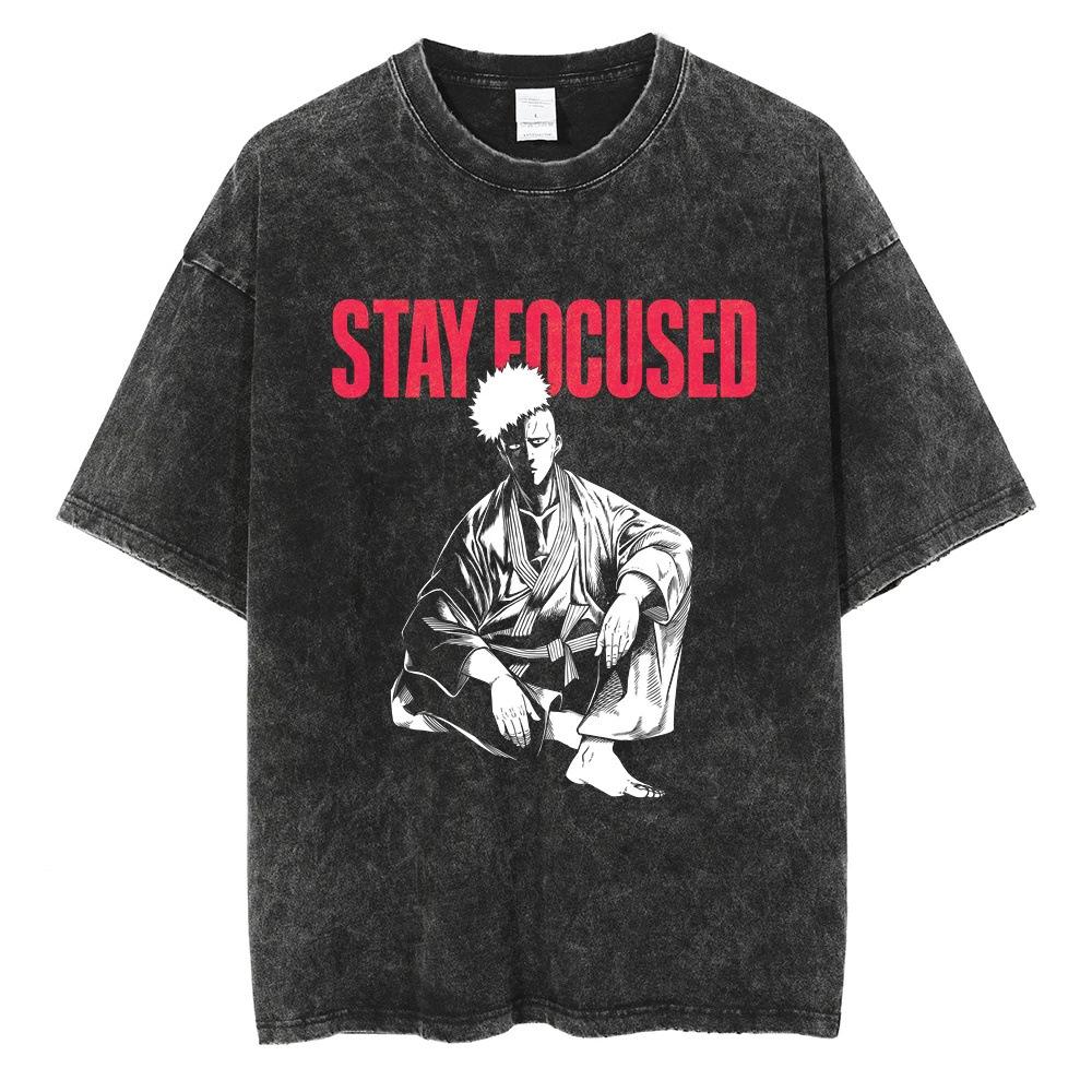

Fist Man Cartoon Loose Short-sleeved T-shirt M