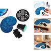 Nail Art Printing Steel Plate Set With 10 Jq Plates And Transparent Stamp For Diy Manicure