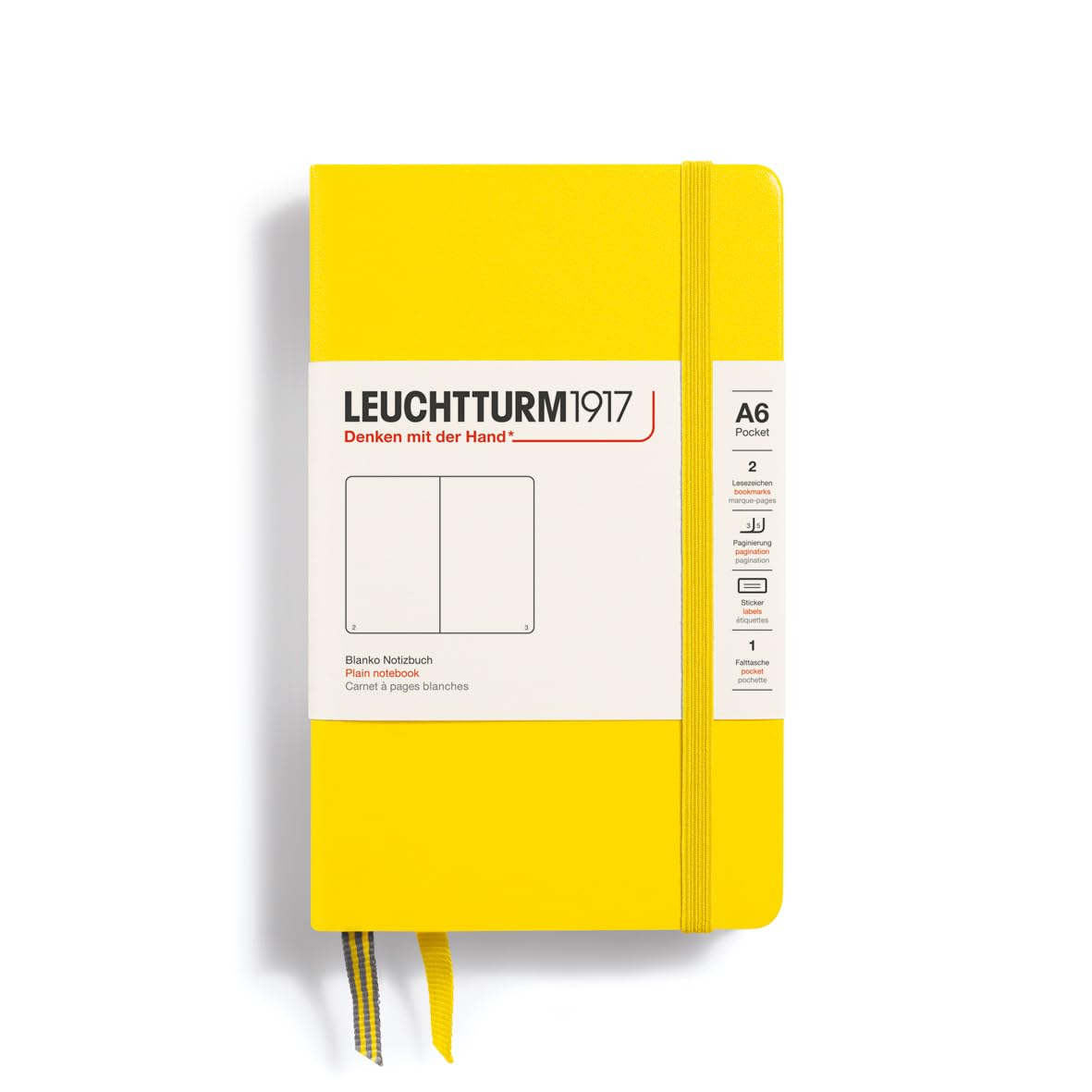 

Блокнот Leuchtturm A6, Без линовки, Лимонный, 344797, Официально импортированный