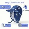 Kids' Quick-Dry Sun Hat with Neck Protection - Boys & Girls Baseball Cap for Outdoor Play