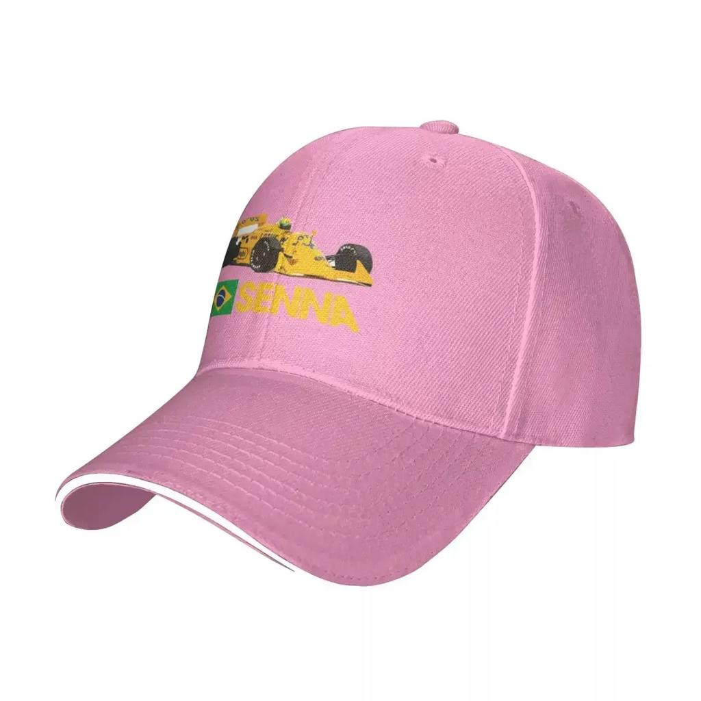 Senna Motorsports Racing Pánská kšiltovka pro volný čas Plážové klobouky proti slunci 2024 Nová Hip Hop Trucker kšiltovka