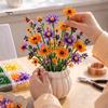 Progetto Mazzo di Fiori Fatto a Mano Kit Fai da Te Fiori di Perline, Artigianato Fiori di Campo Colorato Personalizzabile Mazzo Kit di Arte con Perline per Adulti Adolescenti, Decorazione per la Casa,