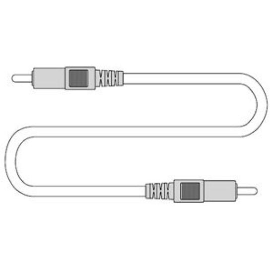 TOMOCA OFC Video Cable with RCA Plugs On Both Black VR-10 (10m) (3C-2V) Gold-Plated Ends,