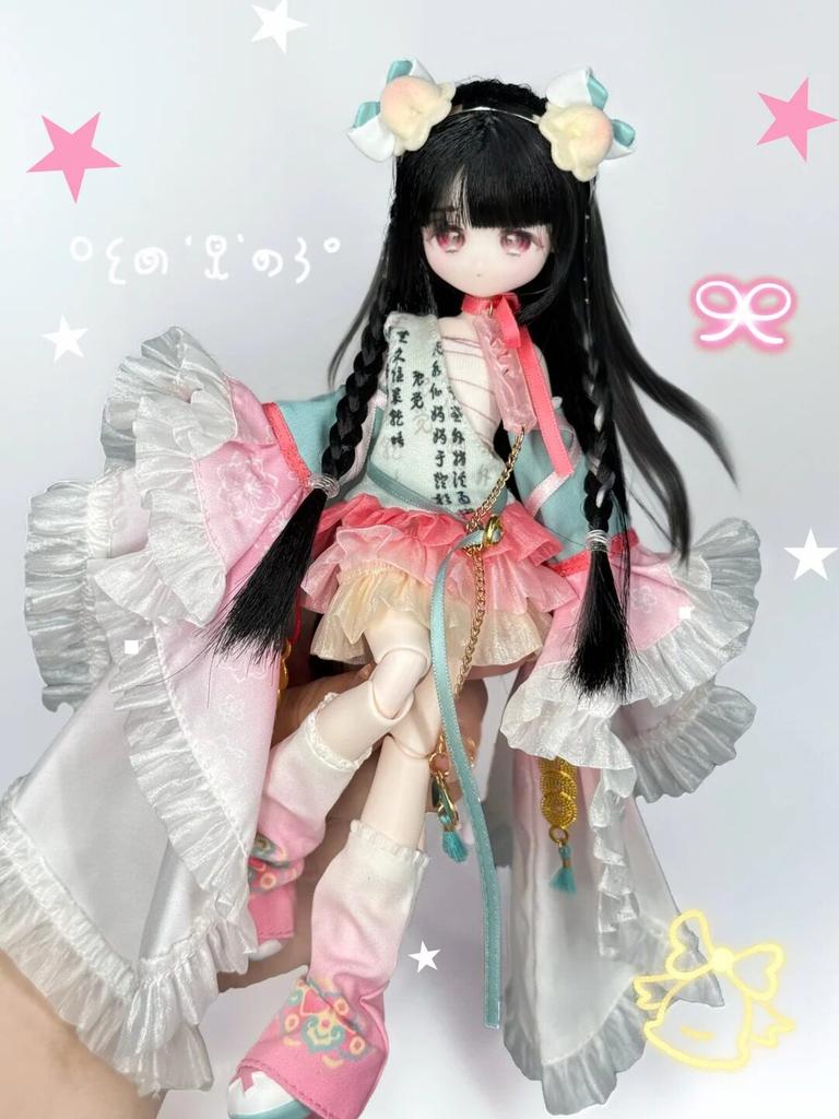 Authentic Inedible Dolls  8 Points Implanted Hair Bjd Doll Cute Mysterious Anime Figure Desk Decoration Trendy Toy Gift