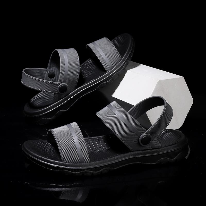

Summer 2025 New Thi Bot Sandals Men s Beach Oes Anti-Slip Outdoor Driving Dual-Purpose Slip-On Casual Footwear 38 серый