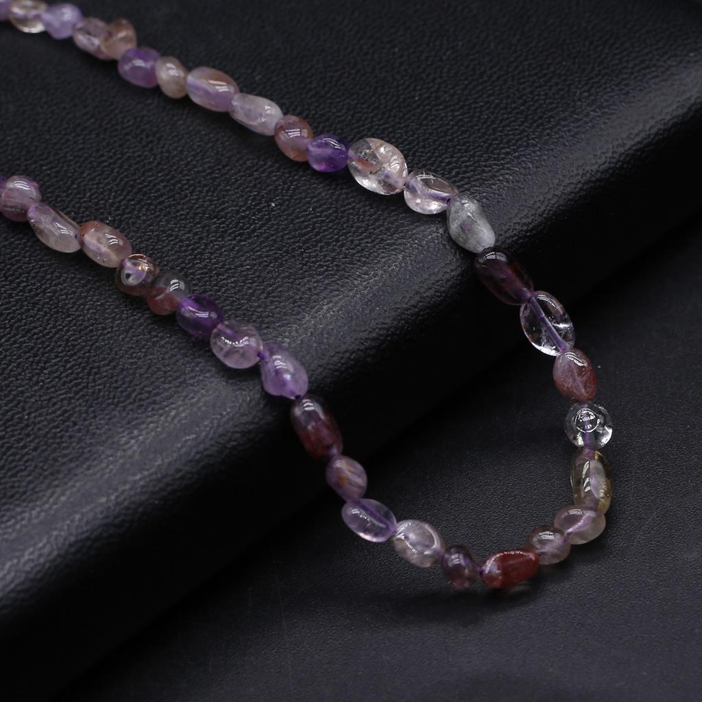 Natural Stone Irregular Beads Agates/Amethyst Smooth Beads 6-8 MM For Jewelry Making DIY Necklace Bracelet Earrings Accessory