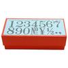 Shachihata Patterned Rubber Stamp, Number Set, Extra Large, 35 X 24 Mm, TEN-02