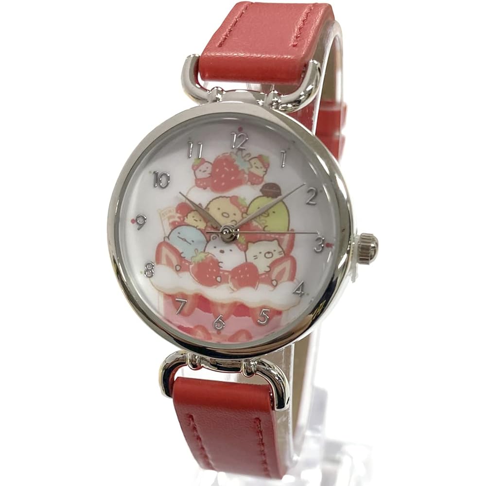 Sumikko Gurashi Kids Watch Red Girls Wristwatch with Cute Design and Durable Strap