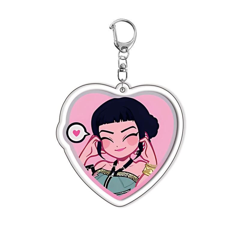 Demon Hunter Girl Group Akryl Nyckelring Anime Hängsmycke