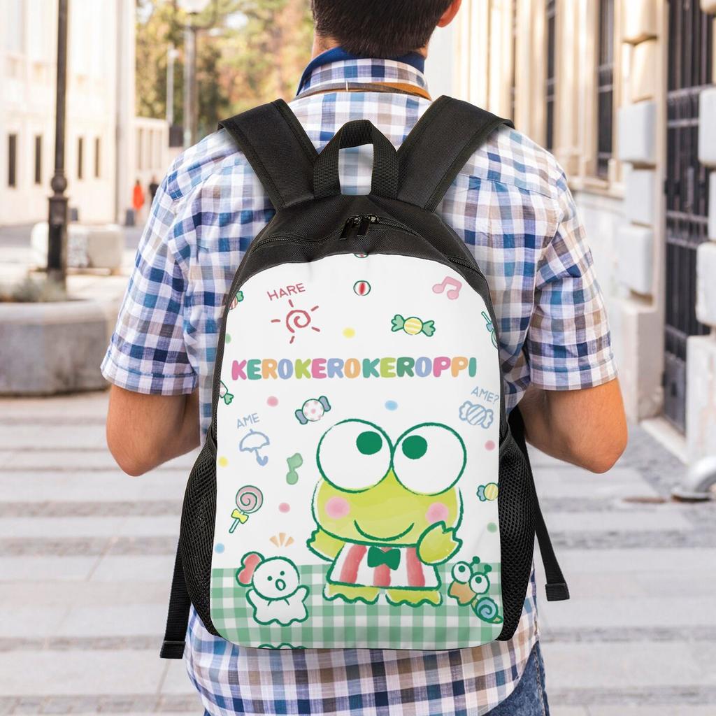 K-KeroKeroKeroppies Laptop Backpack Women Men Fashion Bookbag for College School Students Frog Anime Bag