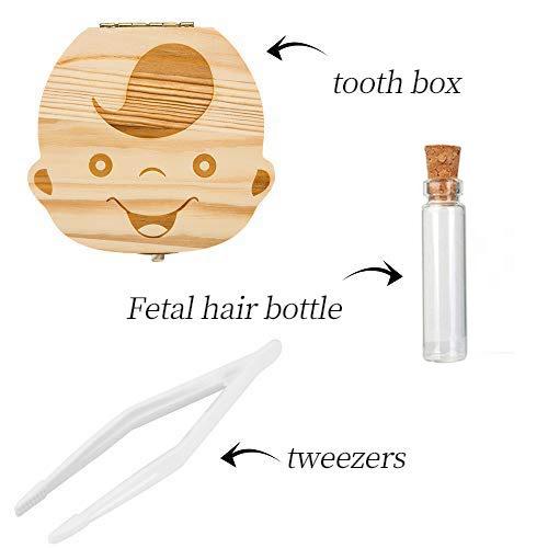 

Ящик для хранения волос и зубов ребенка, деревянный, сувенир для детских зубов, коробка для сбора детских молочных зубов и волос плода 12.3 * 12.5 * 3