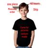 Children's Round Neck Short Sleeve T-Shirts - Solid Colors for Small and Medium Kids