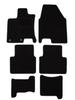 Black Velour Floor Mats For: Nissan Qashqai +2 Crossover (2008-2013)