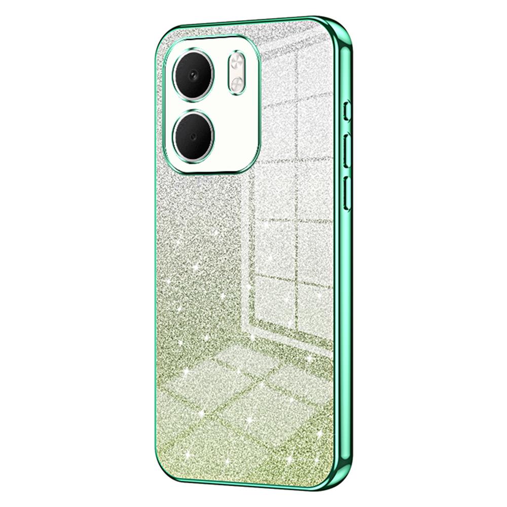 Pro Oppo A5x 5G Pouzdro Elektroplating Gradient Třpytivé TPU Kryt na telefon