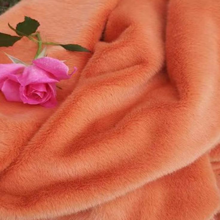 Plain Long Hair Plush Fabric By Meters for Clothes Blankets Coats Sewing High Quality Imitation Rex Rabbit Fur Cloth Soft Silky