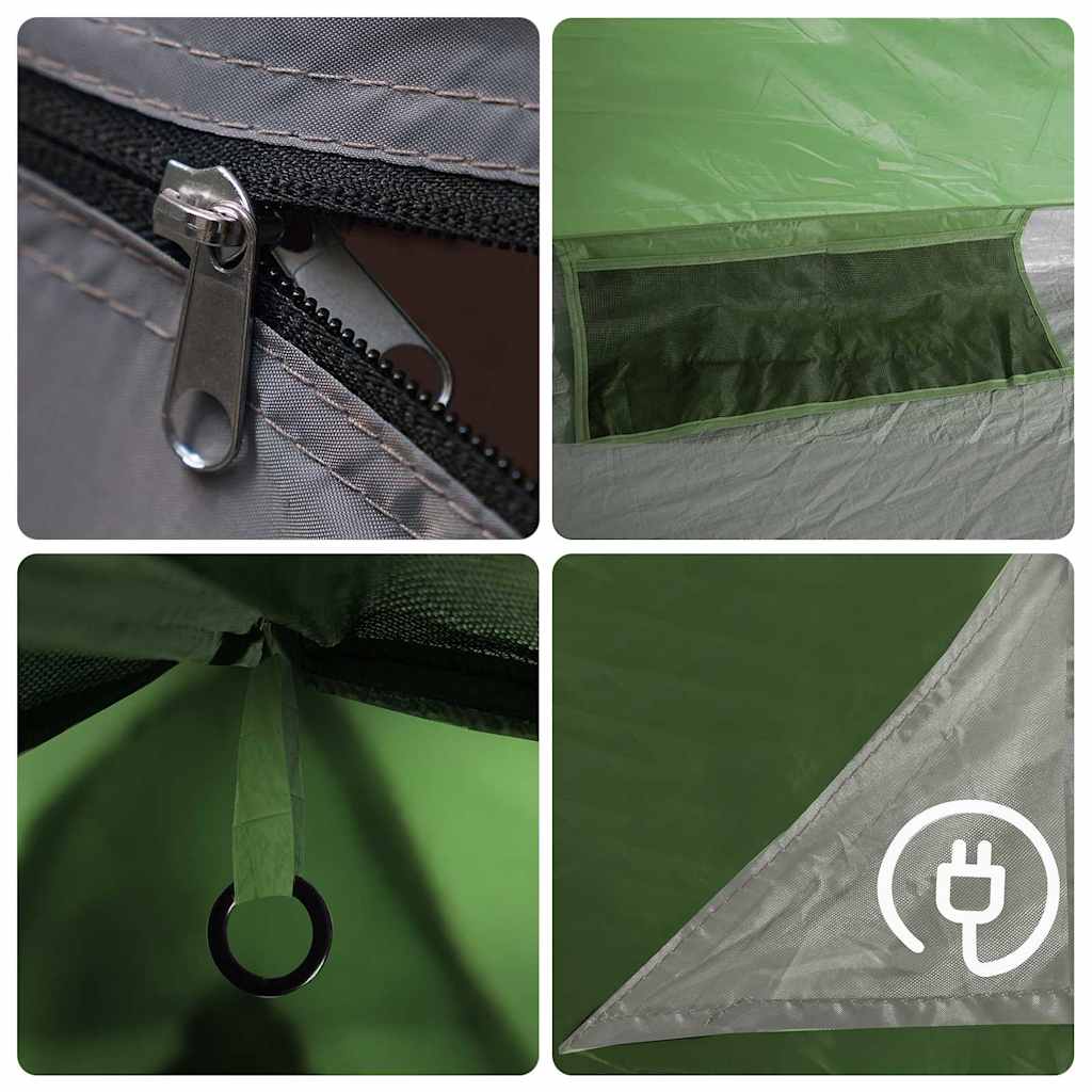 2 Person Camping Tent Green Waterproof
