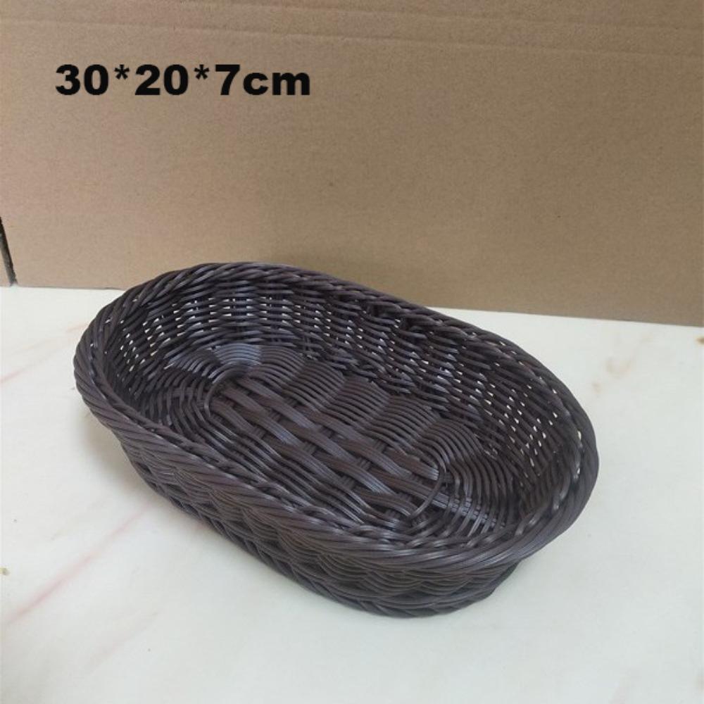 

Ретро Плетеный Органайзер Плетеный Ротанговый Поднос для Чая Свадебные Конфеты Цветы Хранение 7