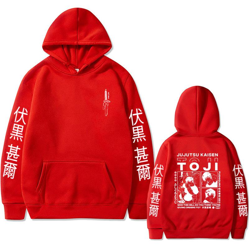 Anime Jujutsu Kaisen Fushiguro Toji Graphic Hoodies Vintage Oversized Hooded Casual Long Sleeves Cotton Hoodie Men Women Clothes