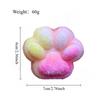 Colorful Soft Squishy Cat Paw Stress Relief Toy Slow Rising Fidget Sensory Toys for Adults Kids Anxiety Relief Squeeze Gifts