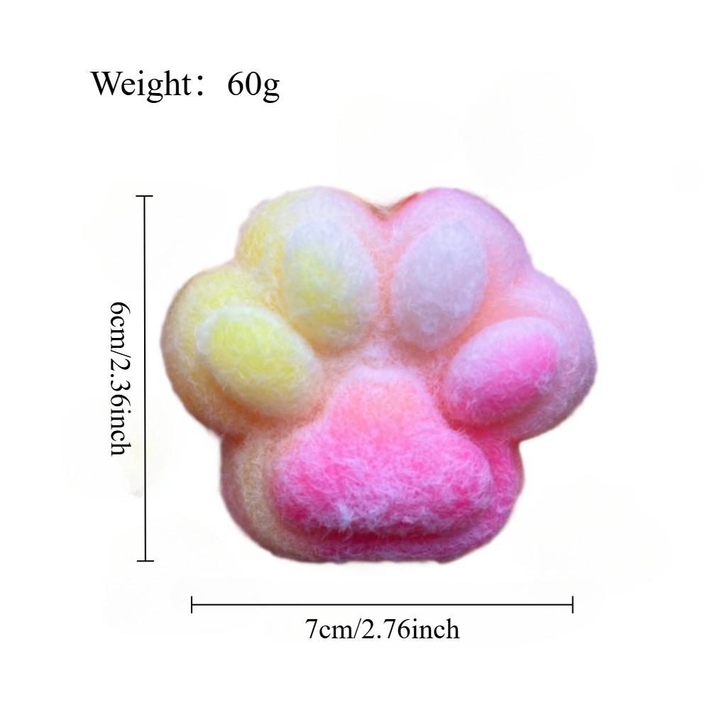 Colorful Soft Squishy Cat Paw Stress Relief Toy Slow Rising Fidget Sensory Toys for Adults Kids Anxiety Relief Squeeze Gifts
