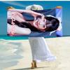 Personalized customized proof beach towel with Wonyoung pattern - soft, absorbent,quick-drying,perfect swimming,camping&bathing