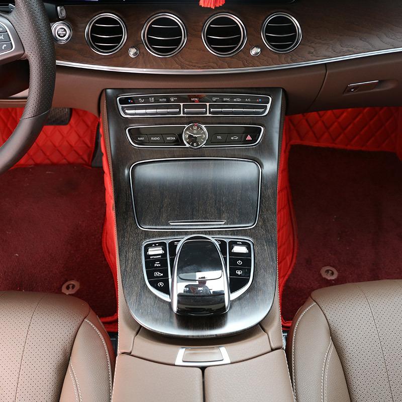 7 Styles for Mercedes Benz E Class W213 CLS 2016-2021 Car Center Console Gear Panel Frame Cover Trim Stickers Car Accessories