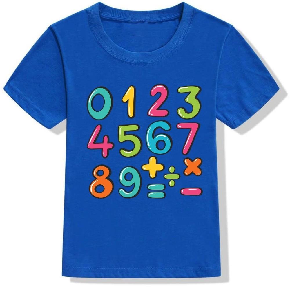 

National Numeracy Day of Mathematics Gift for Kids Boys Girls School T-Shirt Tee 4XL