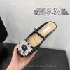Sheepskin version~ 5CM heightening bag head cool slippers women's new models are beautiful and not tired feet half slippers women