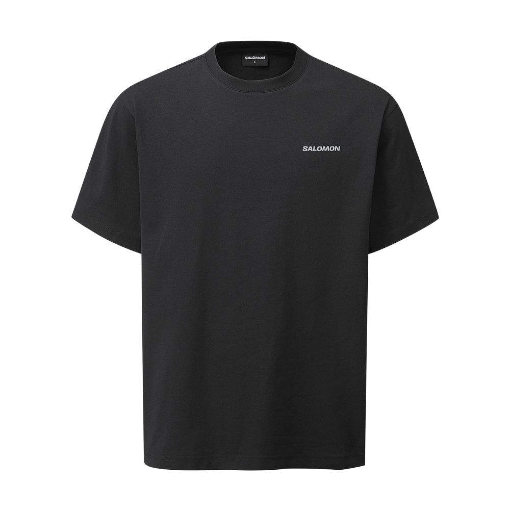 

Salomon Uni Blast Series Cool Sensation Letter Round Neck Pullover Short Sleeve T-Shirt Unisex T-Shirts Black C28083 L