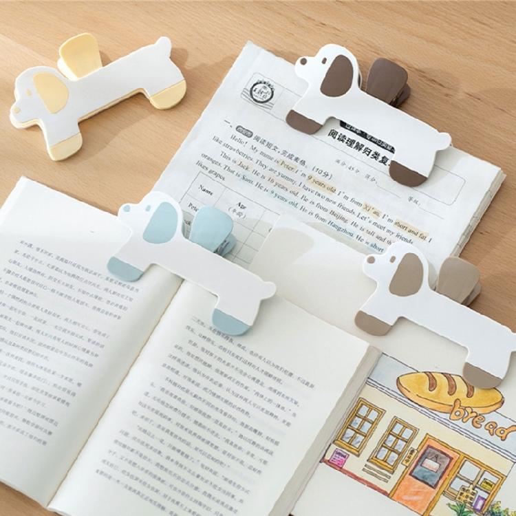 Multifunctional Dog Shape Book Clip Plastic Construction Easy Page Turning Suitable for Multiple Publications Easily