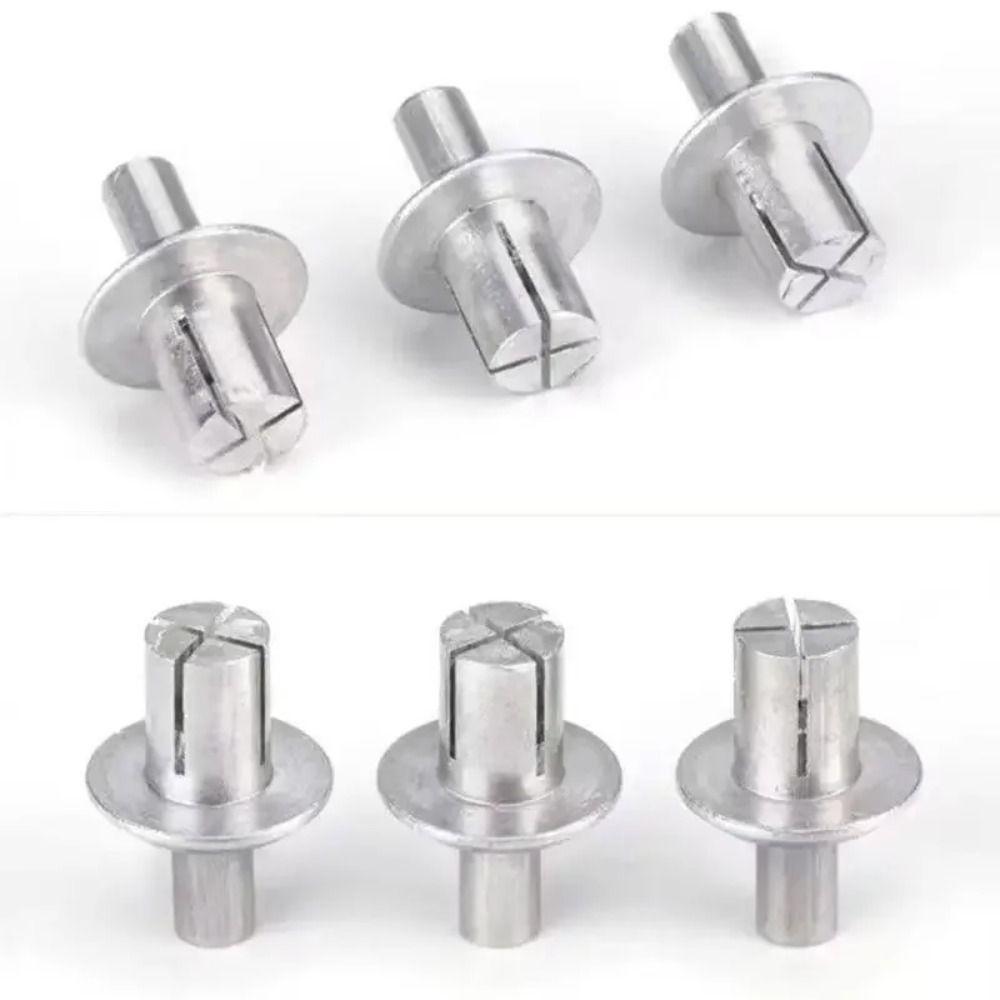 50Pcs Aluminum Alloy Hammer Drive Rivets Round Head Piercing Rivets  Furniture Assembly