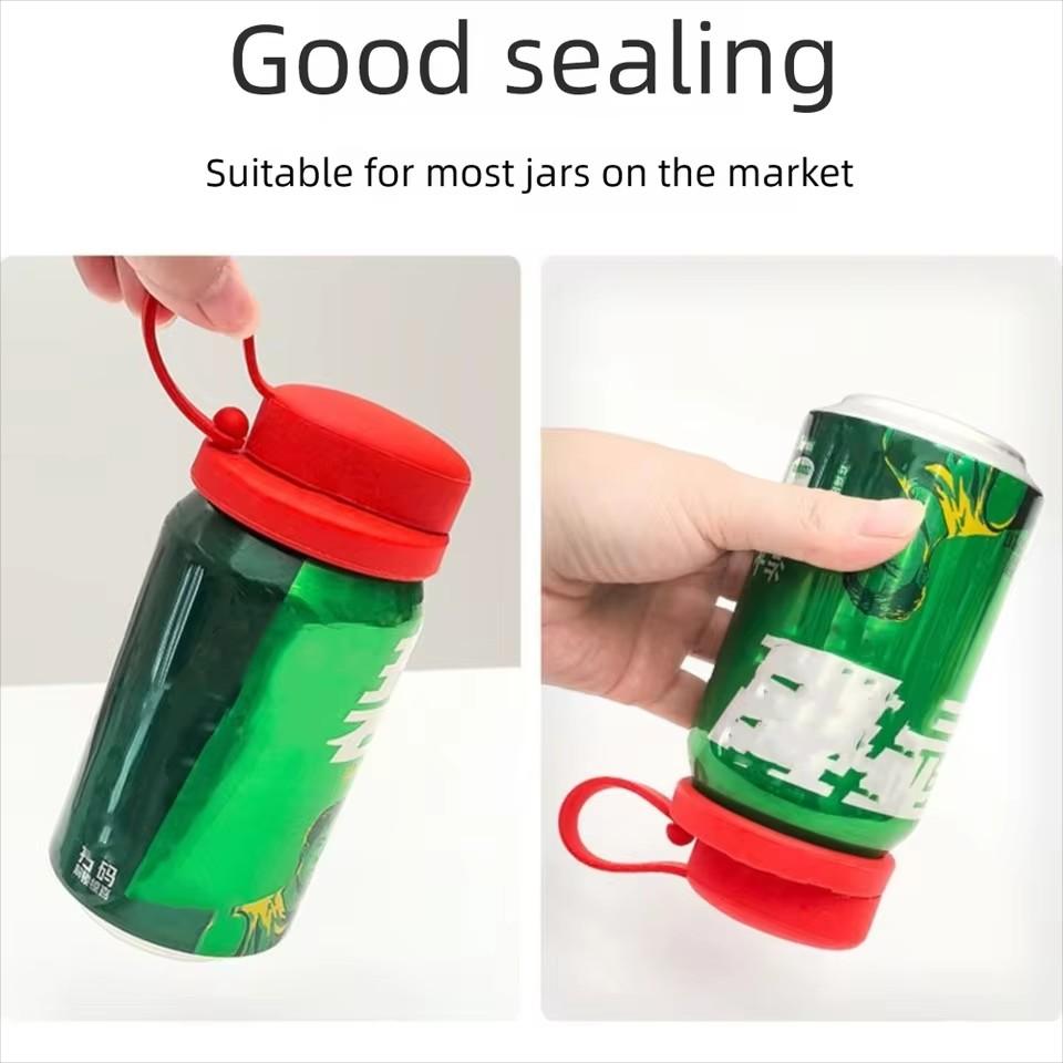 New Silicone Can Cover Leak Proof Dustproof Seal Lid for Soda Coke Straws Reusable Soft Drink Accessories