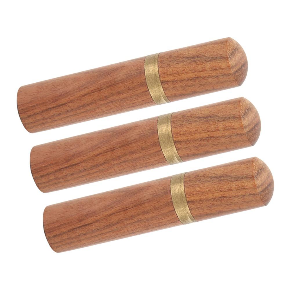 3pcs Wooden Material Needle Case Easy Cleaning Toothpick Holder Needle Storage Box Hand Crafts