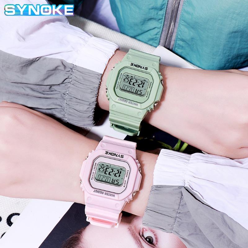 Top Brand New Student Watch Large Dial Waterproof Men and Women Couple College Style Sports Electronic Watch Trendy