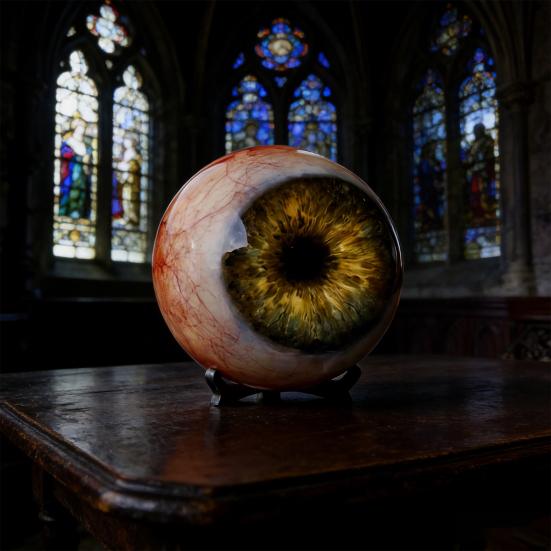 Realistic Eyeball Ornament Horror 3D Eye Sculpture Gothic Scary Eyeball Figurine for Haunted House Photo Booth Props Halloween Eve Party Supplies