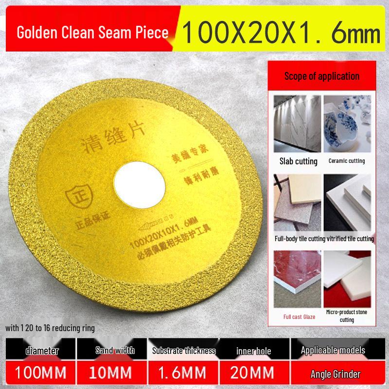 Diamond Cutting & Grinding Disc Set for Electric Drills: Small Saw Blade for Tile, Grout, Stone, and Carving.
