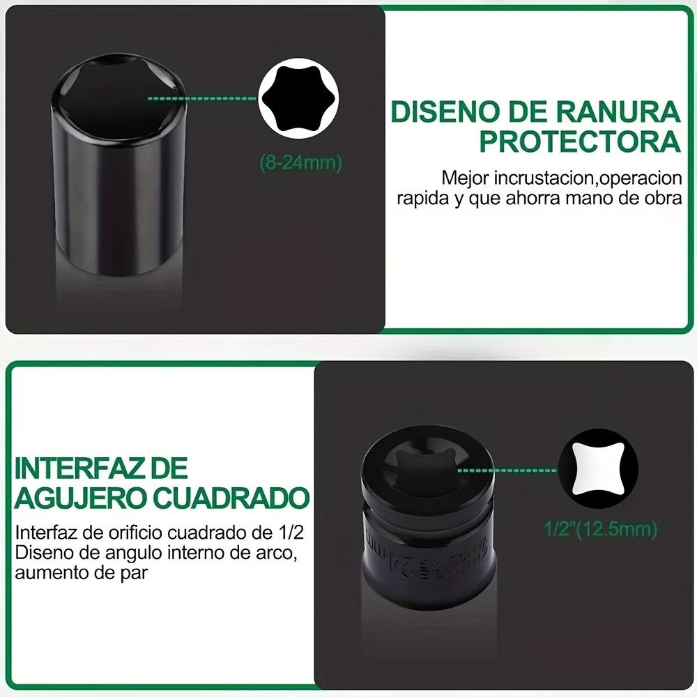 1/2 Inch Drive Socket Set,20/15pcs Socket Set(8-32mm), CR-V Steel for Automotive Maintenance, Repairs, and DIY Projects