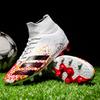 2025 new high-top mandarin duck football shoes men's broken nails children's girls AG long nails student training sports shoes